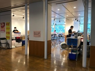 永山公民館での献血の様子