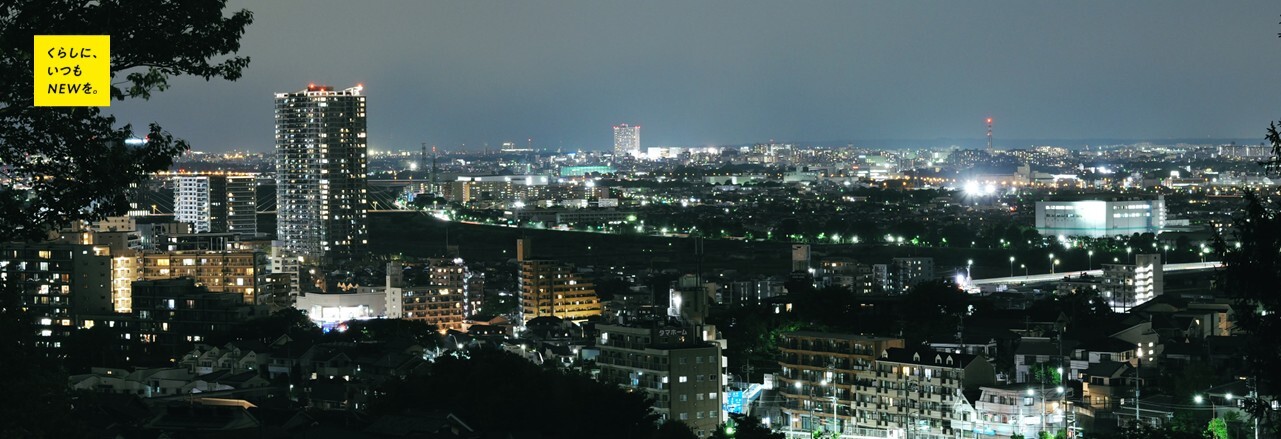 ゆうひの丘夜景写真