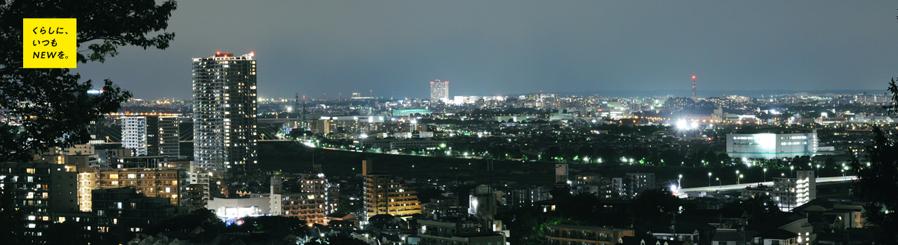 ゆうひの丘夜景写真
