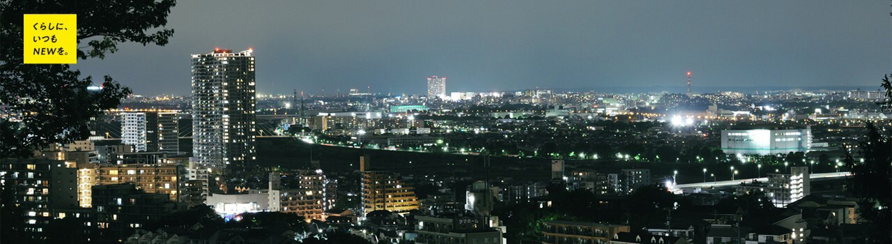 ゆうひの丘夜景写真