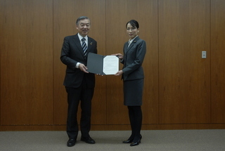 写真:災害時における被災者支援に関する協定締結式1