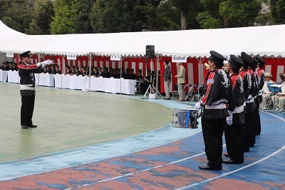 写真：東京都消防操法大会にて