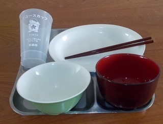 写真：カップ・汁椀・塗り箸・お皿・ランチ盆