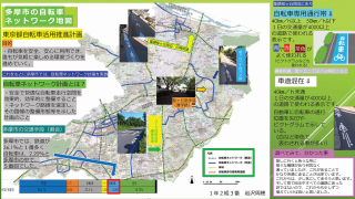 写真：多摩市の自転車ネットワーク地図