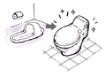 イラスト：トイレの便器が和式から洋式に変わった様子