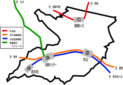 市内交通地図