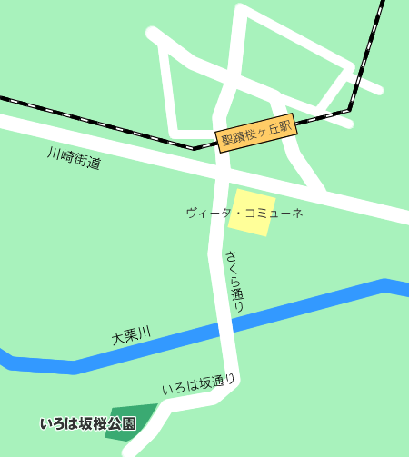 いろは坂桜公園地図