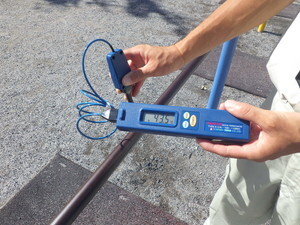 写真：表面温度計測の様子6