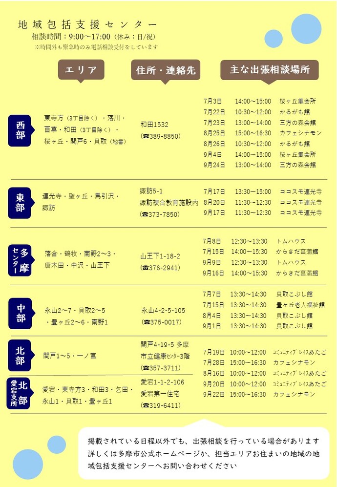 出張相談会