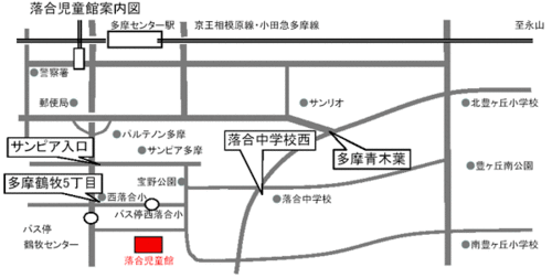 写真：落合児童館案内図