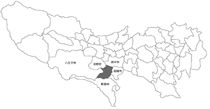 地図：多摩市概況