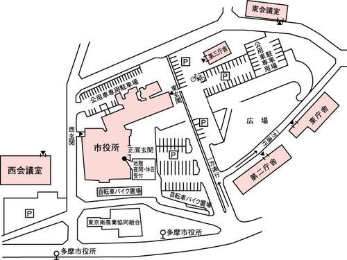 イラスト：庁舎案内図