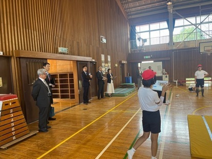 写真:令和5年度第1回 小学校授業見学の様子