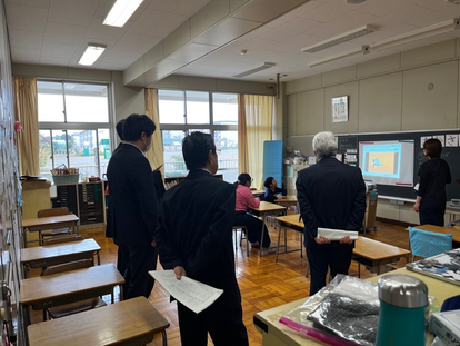 令和6年度第1回 小学校授業見学の様子