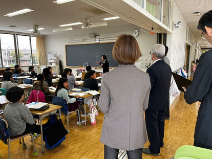 令和6年度第2回教育訪問 小学校授業見学の様子