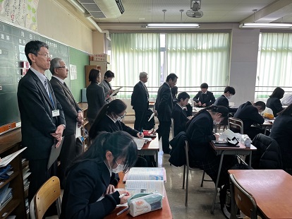 令和6年度第3回 中学校授業見学の様子