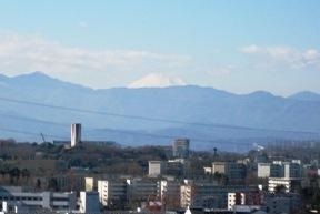写真：よこやまの道から見る山並み　平成22年12月17日撮影