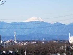 写真：馬引沢南公園から見る富士山　平成23年1月18日撮影