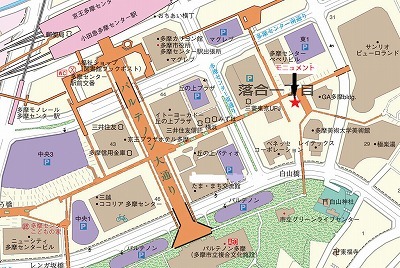 地図：モニュメントの案内図