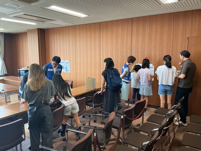 子ども議会の様子（クイズラリー）