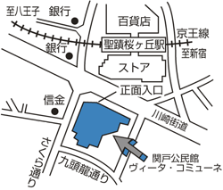 関戸公民館の地図