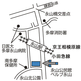 永山公民館の地図