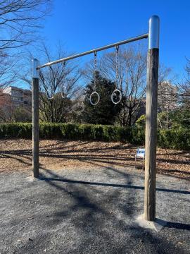 写真:健康遊具(ハンガーリング)