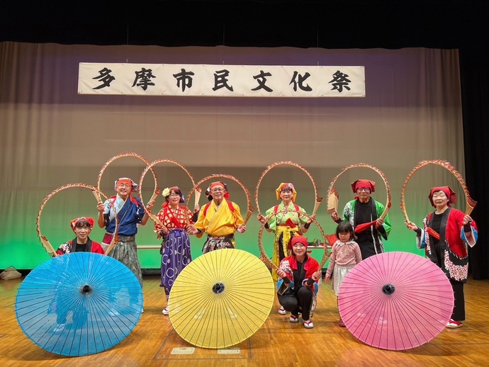 第47回多摩市民文化祭の様子(南京玉すだれ)