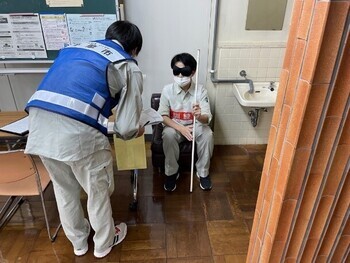 要配慮者受入れの様子