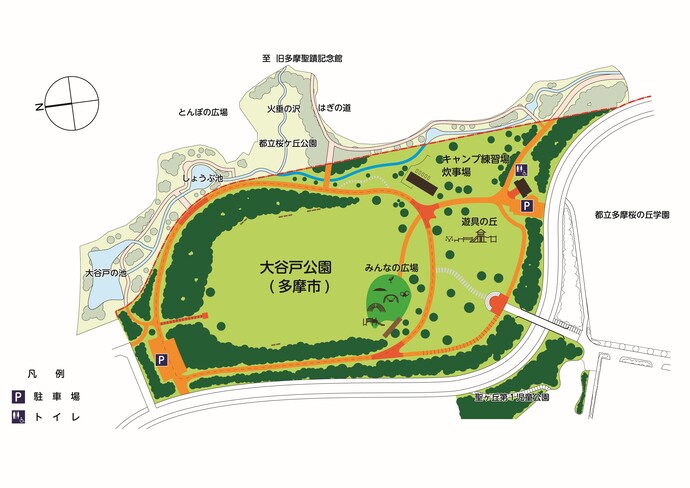 大谷戸公園の図