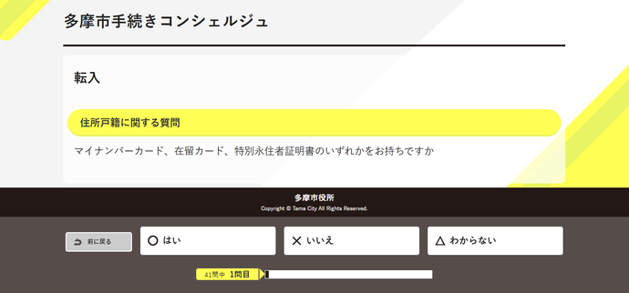 手続きコンシェルジュ回答イメージ画像