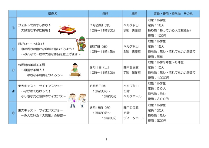イベント一覧