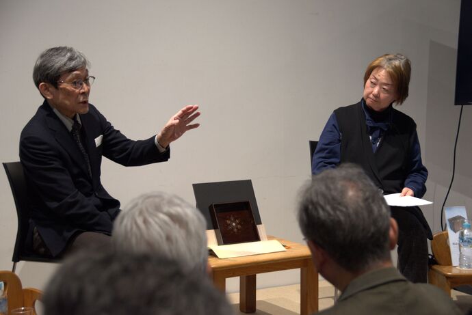 関連イベントの様子（渡辺晃男氏・外舘和子氏）写真