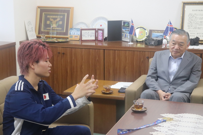 吉田選手の写真